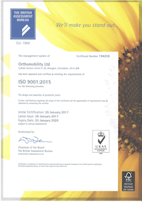 Orthomobility ISO 9001