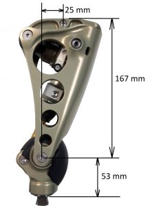 Very Good Knee Short Transferal VGK-S dimensions